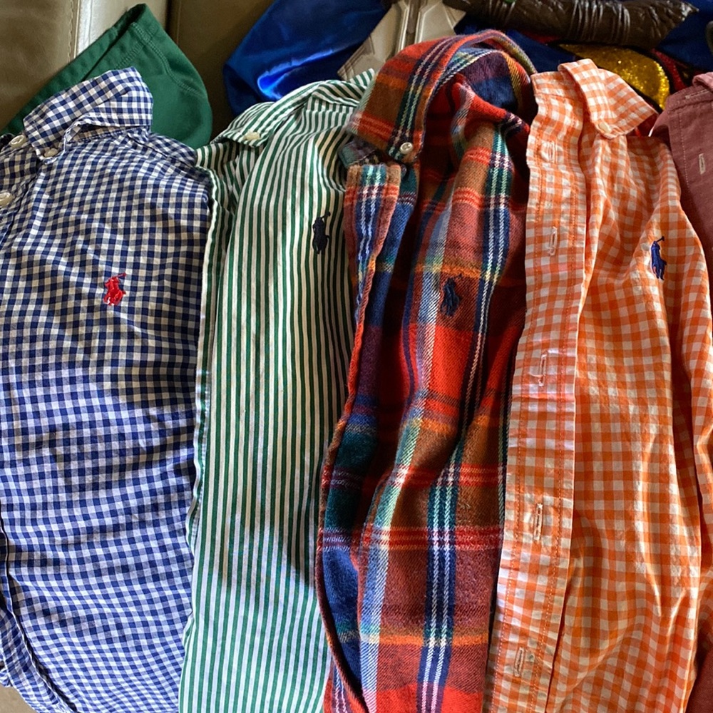 Youth size 10/12 Long sleeve button downs